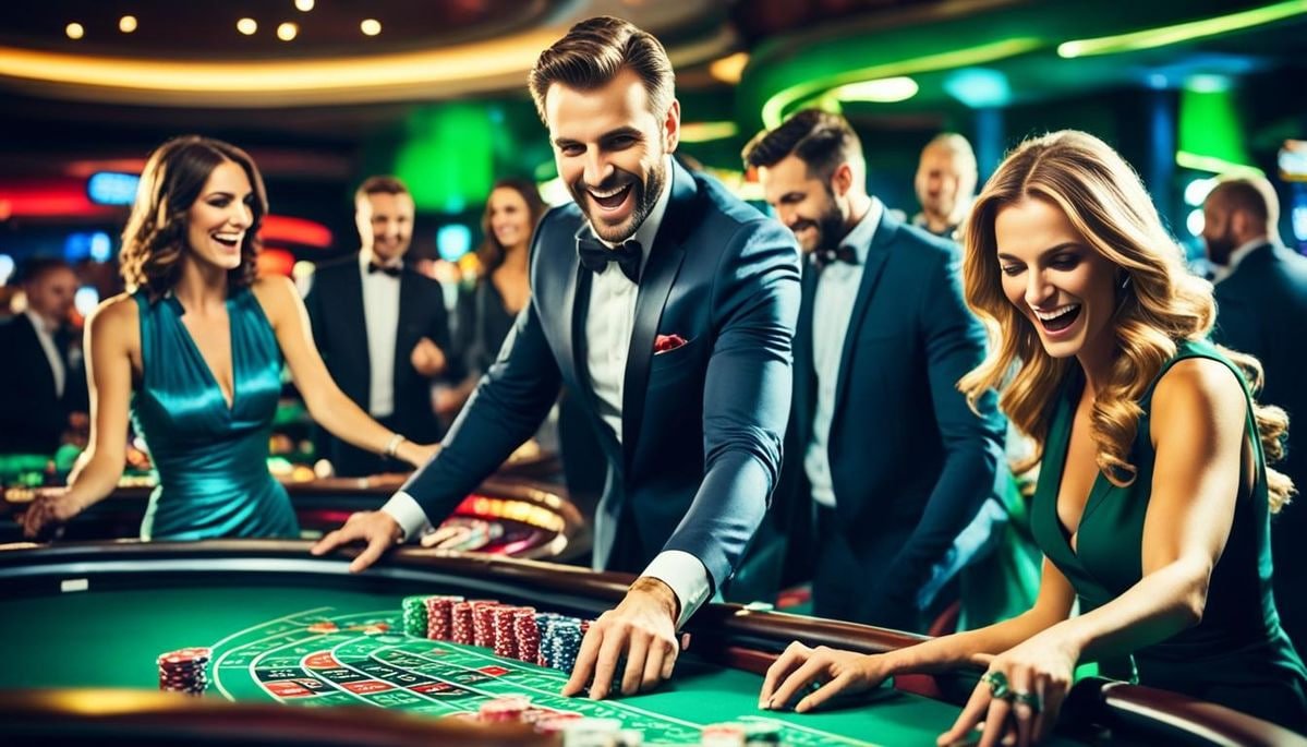 Casino-style slot machine and card game interface on topwin